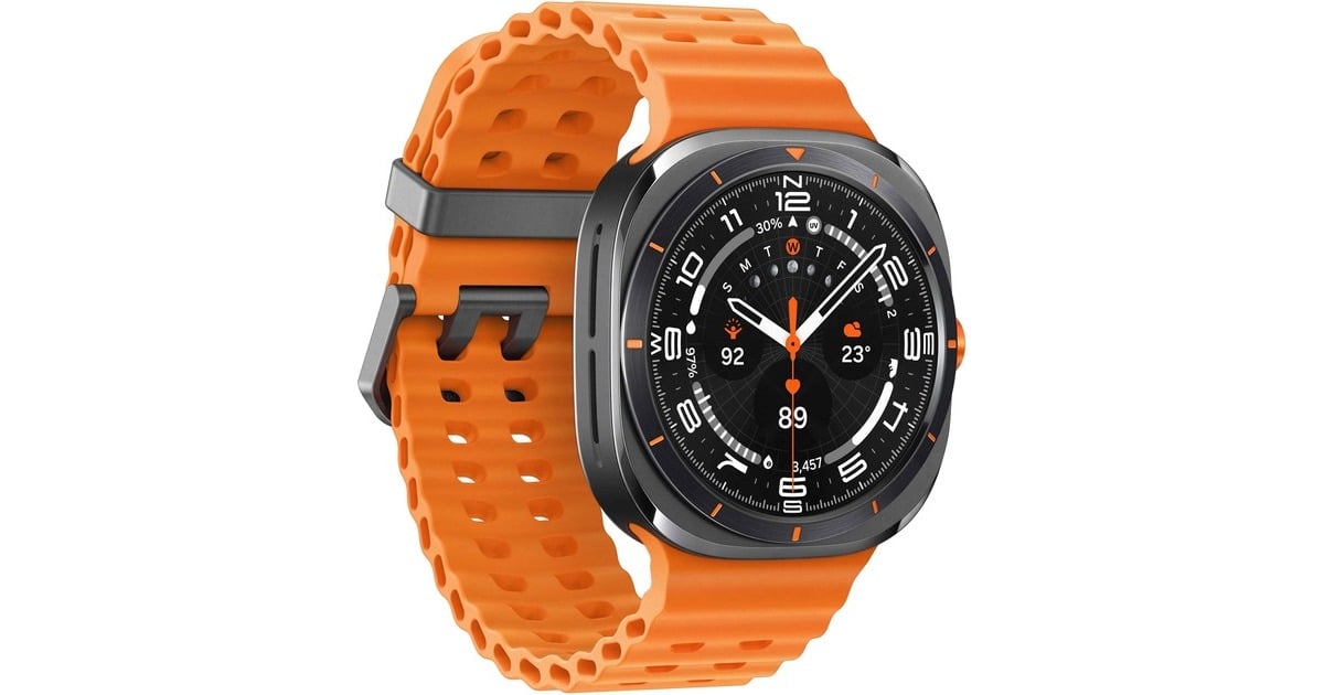 SAMSUNG Galaxy Watch Ultra Smartwatch titanium gray Marine Band orange 47 mm