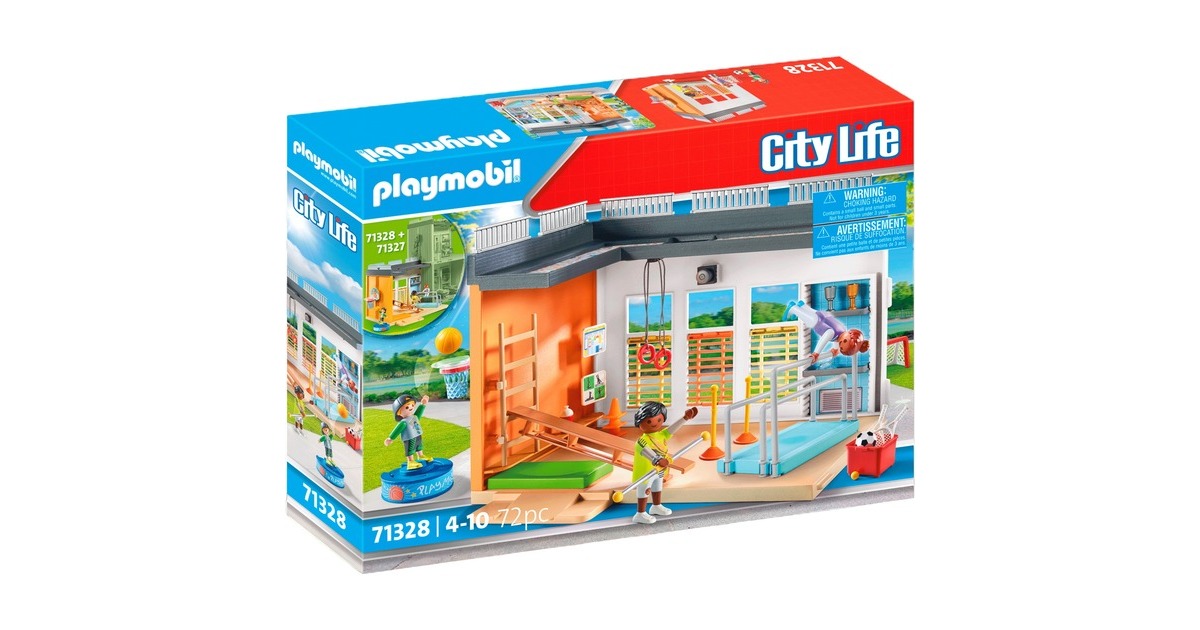 Playmobil Schule und 2024 Turnhalle