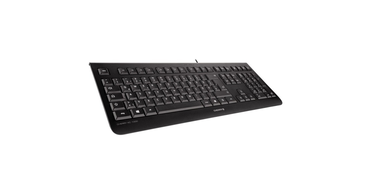 KC Tastatur schwarz, CHERRY 1000, ES-Layout