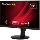 ViewSonic VG2409U-2, LED-Monitor 61 cm (24 Zoll), schwarz (matt), FullHD, IPS, USB Hub, USB-C, RJ45, 100Hz Panel