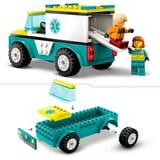 LEGO 60403 City Rettungswagen und Snowboarder, Konstruktionsspielzeug 