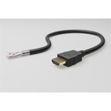 goobay High-Speed-HDMI 90°-Kabel mit Ethernet schwarz, 2 Meter