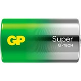 GP Batteries GP Super Alkaline Batterie D Mono, LR20, 1,5Volt 2 Stück, mit neuer G-Tech Technologie