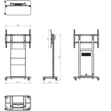 HAGOR Pro-Tower M, Standsystem schwarz/grau, Mobil