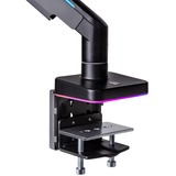 Thermaltake Single RGB Gaming Monitor Arm, Monitorhalterung schwarz, für Monitore 17" - 49"