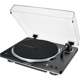 Audio-Technica AT-LP70XBTBS, Plattenspieler schwarz/silber, Integrierter Phono-Vorverstärker, Bluetooth, Vollautomat, Riemenantrieb