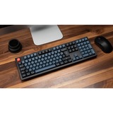 Keychron K10 Pro, Gaming-Tastatur schwarz/blaugrau, DE-Layout, Keychron K Pro Brown, Hot-Swap, RGB, PBT