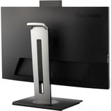 ViewSonic VG2756V-2K Videokonferenzmonitor, LED-Monitor 68.6 cm (27 Zoll), schwarz, QHD, IPS, Webcam, Mikrofon, USB-Hub, USB-C