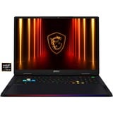 MSI Raider A18 HX A9WIG-080, Gaming-Notebook schwarz, AMD Ryzen 9 9955HX3D, NVIDIA GeForce RTX 5080, 64 GB DDR5, 2 TB SSD, Windows 11 Home 64-Bit