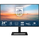 Philips 24E1N1300AE/00, LED-Monitor 61 cm (24 Zoll), schwarz, FullHD, IPS, Adaptive-Sync, USB-C, Ergonomischer Standfuß, 100Hz Panel