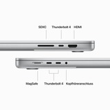 Apple MacBook Pro (16") 2023 CTO, Notebook silber, M3 Pro 18-Core GPU, MacOS, Amerikanisch, 41.1 cm (16.2 Zoll) & 120 Hz Display, 1 TB SSD