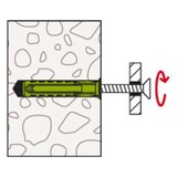 fischer Dübel SX Plus Green 5x25 K grün, 50 Stück