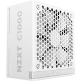 NZXT NZXT C1000 White, PC-Netzteil weiß, 1x 16-Pin Grafikkarten Stecker, 6x PCIe, Kabel-Management, 1000 Watt