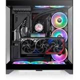 Thermaltake CTE E550 TG, Tower-Gehäuse schwarz, Tempered Glass x 3