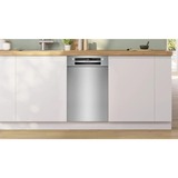 Bosch SPU4HMS10E Serie 4, Spülmaschine edelstahl (gebürstet), 45 cm, Home Connect