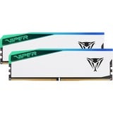 Patriot DIMM 32 GB DDR5-7000 (2x 16 GB) Dual-Kit, Arbeitsspeicher weiß, PVER532G70C38KW, Viper Elite 5 RGB, INTEL XMP