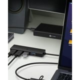 ICY BOX IB-HUB1424-C3, USB-Hub schwarz