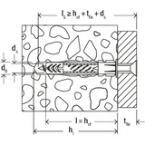 fischer Universaldübel UX 6x35 hellgrau, 100 Stück