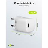 goobay Apple Lightning / USB-C PD-Ladeset nano 20 Watt, Ladegerät weiß, 1 Meter Kabel, PD