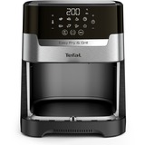 Tefal Heißluftfritteuse 2-in-1 Easy Fry & Grill Deluxe edelstahl/schwarz, 1.400 Watt, Korb 4,2 Liter