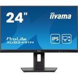 iiyama ProLite XUB2491H-B1, LED-Monitor 60.5 cm (23.8 Zoll), schwarz (matt), FullHD, IPS, Adaptive Sync, ergonomischer Standfuß, 100Hz Panel