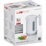 Clatronic Wasserkocher WK 3452 weiß/silber, 2.200 Watt, 1,8 Liter