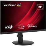 ViewSonic VG2408A, LED-Monitor 60.5 cm (24 Zoll), schwarz, FullHD, IPS, USB-Hub, 100Hz Panel