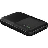 goobay Powerbank Kompakt 5.000 mAh schwarz, 5 Ah, 2x USB-A, 1x USB-C