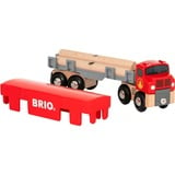 BRIO World Holztransporter mit Magnetladung, Spielfahrzeug rot