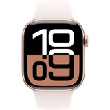 Apple Watch Series 10, Smartwatch roségold, Aluminium, 42 mm, Sportarmband blassrosa M/L, Cellular