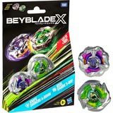 Hasbro Beyblade X Knife Shinobi 4-80HN und Keel Shark 3-80F Dual Pack, Geschicklichkeitsspiel 