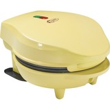 Bestron Mini-Waffelautomat AMW500V, Waffeleisen gelb, 550 Watt