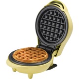 Bestron Mini-Waffelautomat AMW500V, Waffeleisen gelb, 550 Watt