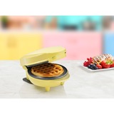 Bestron Mini-Waffelautomat AMW500V, Waffeleisen gelb, 550 Watt