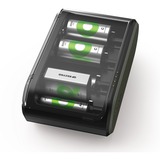 GP Batteries USB Akkuladegerät RECYKO B631 Universell schwarz/grün, für AA, AAA, C, D und 9V-Block