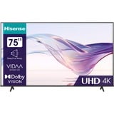 Hisense 75A6K, LED-Fernseher 189 cm (75 Zoll), schwarz, UltraHD/4K, Triple Tuner, HDR