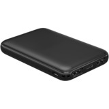 goobay Powerbank Kompakt 5.000 mAh schwarz, 5 Ah, Quick Charge 3.0