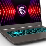 MSI Thin 15 B12UC-1439, Gaming-Notebook schwarz, Intel® Core™ i5-12450H, NVIDIA GeForce RTX 3050, 16 GB DDR4, 512 GB SSD, ohne Betriebssystem