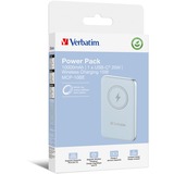 Verbatim Wireless Powerbank Charge 'n' Go 10.000mAh hellblau, Qi, PD 3.0, Quick Charge 3.0