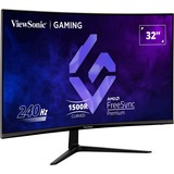 ViewSonic VX3219-PC-MHD, Gaming-Monitor 81 cm (32 Zoll), schwarz, Full HD, VA, 240Hz, Free-Sync Premium, Curved, HDR10, 240Hz Panel