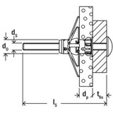 fischer Hohlraumdübel DuoHM 4x55 S PZ 25 Stück, mit Panhead-Schraube