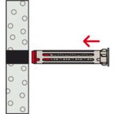 fischer Hohlraumdübel DuoHM 4x55 S TX 25 Stück, mit Panhead-Schraube