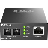 D-Link Fast Ethernet Konverter DMC-F02SC/E schwarz, RJ-45 > 100 Mbit/s FX Multimode (SC-Duplex)