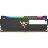 Patriot DIMM 16 GB DDR4-3200  , Arbeitsspeicher schwarz, PVSR416G320C8, Viper Steel RGB, INTEL XMP