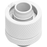 Alphacool Eiszapfen 16/10mm Anschraubtülle G1/4 - White, Verbindung weiß, für weiche Schläuche (PVC, Silikon, Neoprene)