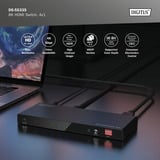 Digitus 8K HDMI Switch, 4x1 schwarz, mit Fernbedienung