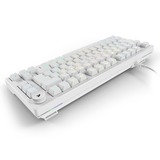 Sharkoon SKILLER SGK25, Gaming-Tastatur weiß, DE-Layout, Huano Red