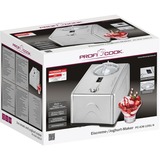 ProfiCook Eismaschine und Joghurtmaker PC-ICM 1091 N edelstahl, für 1.500ml Eiscreme, 150 Watt Kompressor