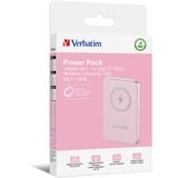 Verbatim Wireless Powerbank Charge 'n' Go 10.000mAh rosa, Qi, PD 3.0, Quick Charge 3.0