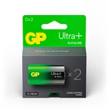 GP Batteries GP Ultra Plus Alkaline Batterie D Mono Longlife, LR20, 1,5Volt 2 Stück, mit neuer G-Tech Technologie